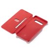 Samsung Galaxy S10 Fodral Retro PU-läder Röd