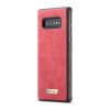 Samsung Galaxy S10 Mobilplånbok Splittläder Flip Löstagbart Skal Röd
