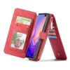 Samsung Galaxy S10 Mobilplånbok Splittläder Flip Löstagbart Skal Röd