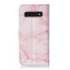 Samsung Galaxy S10 Plånboksfodral Kortfack Motiv Rosa Marmor