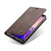 Samsung Galaxy S10 Plånboksfodral Retro Flip Stativfunktion PU-läder Mörkbrun