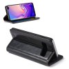 Samsung Galaxy S10 Plus Plånboksfodral Retro Vaxad PU-läder Svart