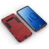 Samsung Galaxy S10 Skal Armor Hårdplast Stativfunktion Röd