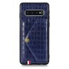 Samsung Galaxy S10 Skal Krokodilmönster Korthållare Blå