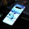 Samsung Galaxy S10 Skal Självlysande Motiv Blåa Fjärilar