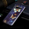 Samsung Galaxy S10 Skal Självlysande Motiv Guldiga Fjärilar