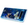 Samsung Galaxy S10 Skal TPU Gulddetaljer Motiv Fjärilar Blått