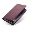 Samsung Galaxy S10E Plånboksfodral Retro Flip Stativfunktion PU-läder Röd