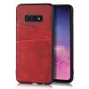 Samsung Galaxy S10E Skal med Kortfack Röd