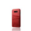 Samsung Galaxy S10E Skal PU-läder Kortfack Röd