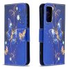 Samsung Galaxy S20 FE Fodral Motiv Mörkblå Fjärilar