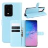 Samsung Galaxy S20 Ultra Fodral Litchi Blå