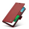 Samsung Galaxy S21 FE Fodral med Kortfack Stativfunktion Röd
