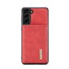 Samsung Galaxy S21 FE Skal M1 Series Löstagbar Korthållare Röd