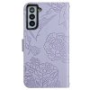 Samsung Galaxy S21 Fodral Blommönster Lila