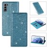 Samsung Galaxy S21 Fodral Glitter Blå