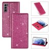 Samsung Galaxy S21 Fodral Glitter Magenta