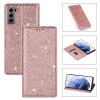 Samsung Galaxy S21 Fodral Glitter Roseguld