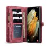 Samsung Galaxy S21 Plus Mobilplånbok Löstagbart Skal Röd