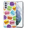 Samsung Galaxy S21 Plus Skal Självlysande Motiv Macarons