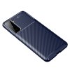 Samsung Galaxy S21 Skal Kolfibertextur Blå