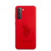 Samsung Galaxy S21 Skal med Logo Röd