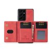 Samsung Galaxy S21 Ultra Skal M2 Series Löstagbar Korthållare Röd