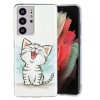 Samsung Galaxy S21 Ultra Skal Självlysande Motiv Glad Katt
