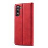Samsung Galaxy S22 Fodral med Kortfack Flip Röd