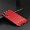 Samsung Galaxy S22 Skal Borstad Kolfibertextur Röd
