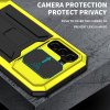 Samsung Galaxy S22 Skal Metall Stöttåligt Kameraskydd Gul