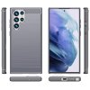 Samsung Galaxy S22 Ultra Cover Børstet Karbonfibertekstur Grå