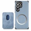 Samsung Galaxy S22 Ultra Skal Löstagbar Korthållare Blå