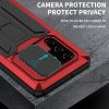 Samsung Galaxy S22 Ultra Skal Metall Stöttåligt Kameraskydd Röd