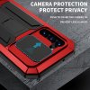 Samsung Galaxy S23 Plus Skal Metall Stöttåligt Kameraskydd Röd