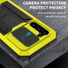 Samsung Galaxy S23 Skal Metall Stöttåligt Kameraskydd Gul