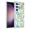 Samsung Galaxy S23 Ultra Skal Blommönster MagSafe Turkos