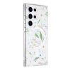 Samsung Galaxy S23 Ultra Skal Blommönster MagSafe Vit