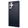 Samsung Galaxy S24 Ultra Skal Borstad Kolfibertextur Blå