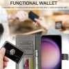 Samsung Galaxy S25 Plus Fodral med Kortfack Stativfunktion Grå