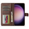 Samsung Galaxy S25 Plus Fodral med Kortfack Stativfunktion Mörkbrun