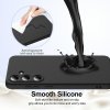 Samsung Galaxy S25 Plus Skal med Strap Silikon MagSafe Svart