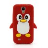 Skal Till Samsung Galaxy S4 / Silikon /3D Penguin Style / Röd