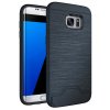 Samsung Galaxy S7 Edge Skal Hårdplast TPU Kombination med Kortfack Mörkblå