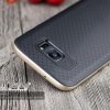 Samsung Galaxy S7 Edge Skal TPU Hårdplast Hybrid Svart Guld