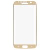 Samsung Galaxy S7 Edge Skærmbeskytter i Hærdet Glas Full Size 3D Välvd Guld