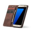 Samsung Galaxy S7 Fodral Retro Flip Mörkbrun