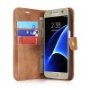 Samsung Galaxy S7 Plånboksfodral Löstagbart Skal Ljusbrun