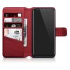 Samsung Galaxy S8 Äkta Läder Plånboksfodral Röd
