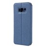 Samsung Galaxy S8 Mobilfodral Sand Slim PU-läder Mörkblå